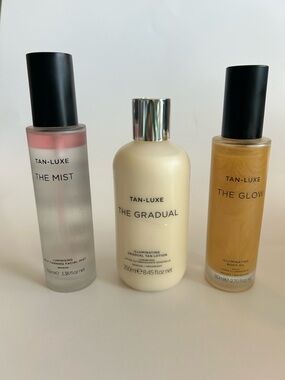TAN-LUXE Tanning Bundle: The Mist, The Gradual & The Glow - NEW (NWOB)